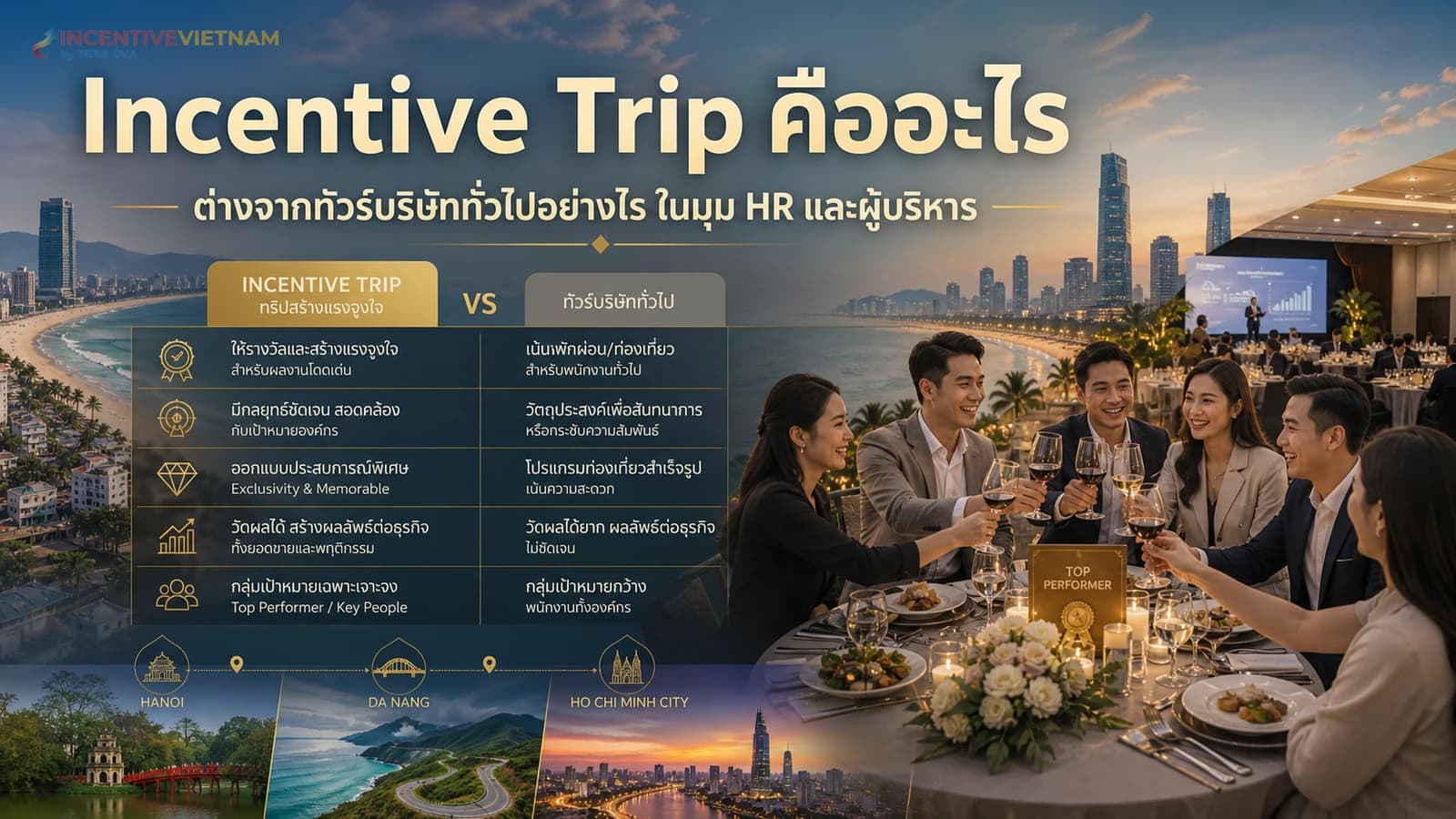 ภาพปกบทความอธิบายความต่างระหว่าง Incentive Trip กับทัวร์บริษัททั่วไป