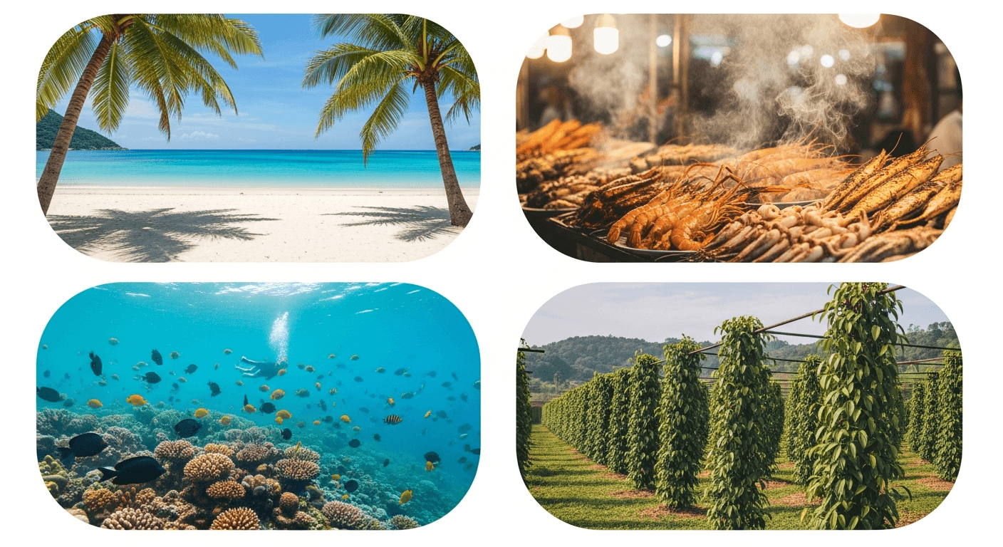 กิจกรรมไฮไลท์ ฟู้โกว๊ก 3 วัน: เกาะสวรรค์ รีสอร์ทหรู ปาร์ตี้ริมทะเล